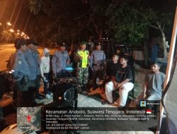 Gelar Patroli Malam, Koramil 1417-05/Tinanggea Imbau Warga Jaga Keamanan